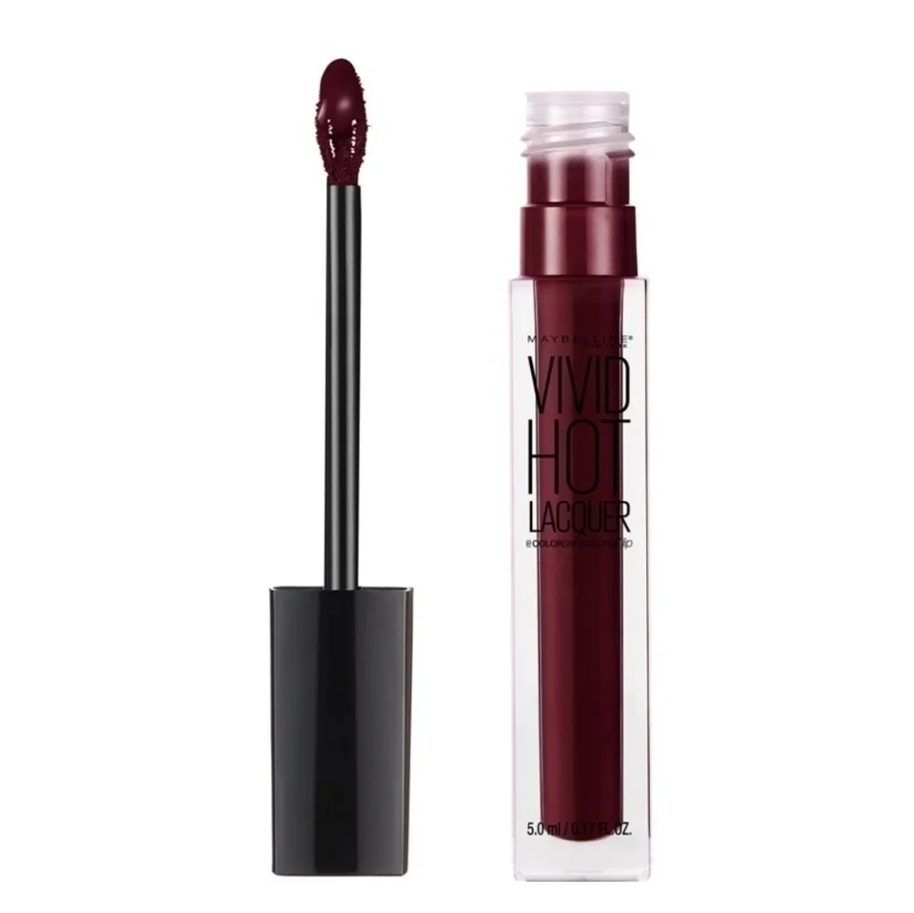 LAST ONE 🔥Maybelline Color Sensational Vivid Hot Lacquer Lip Gloss 74